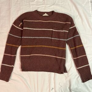 Pink Republic maroon striped sweater size L